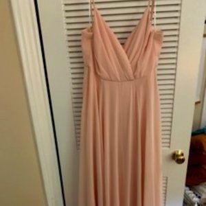 Blush Pink Bridesmaids Dress - Lulus Medium